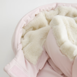 Pink Faux Puffer Jacket